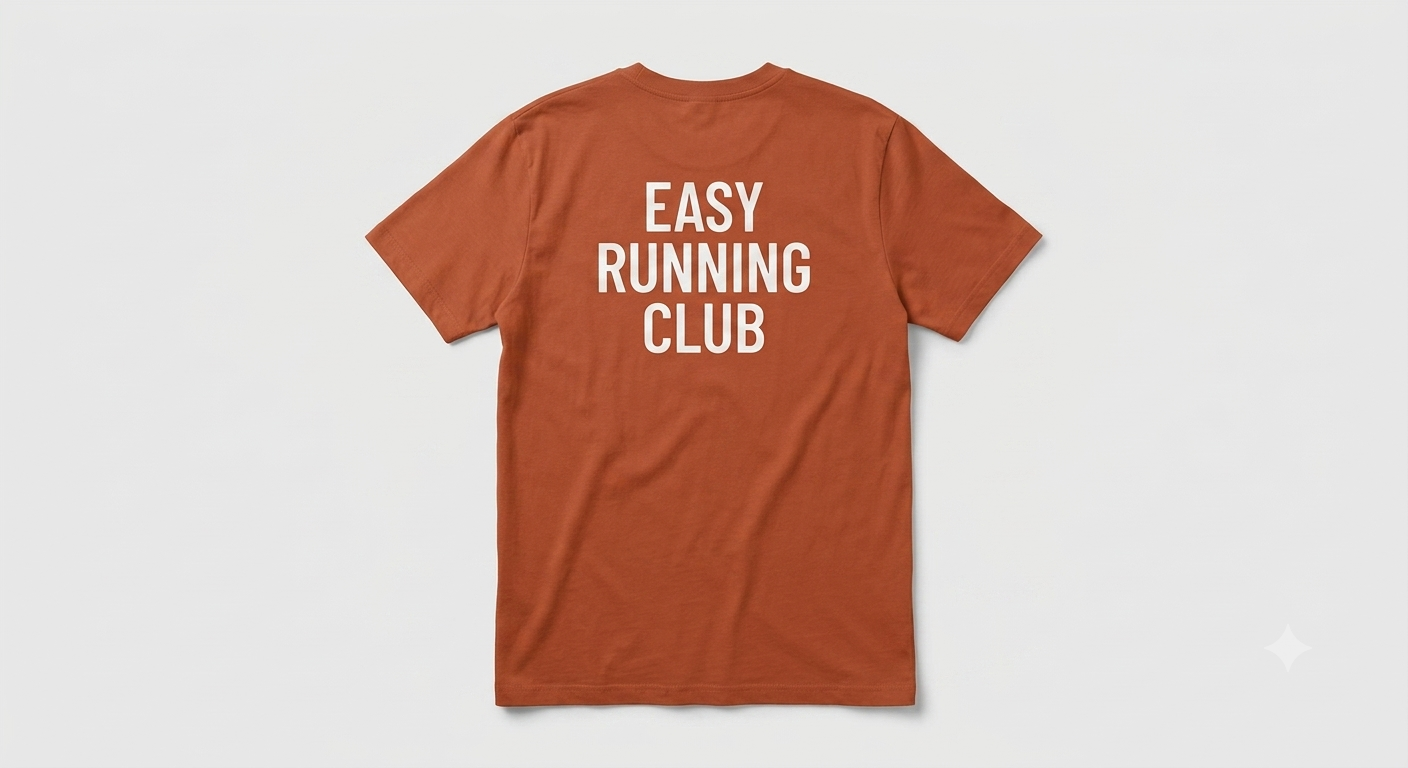 Easy Running Club tee color Clay